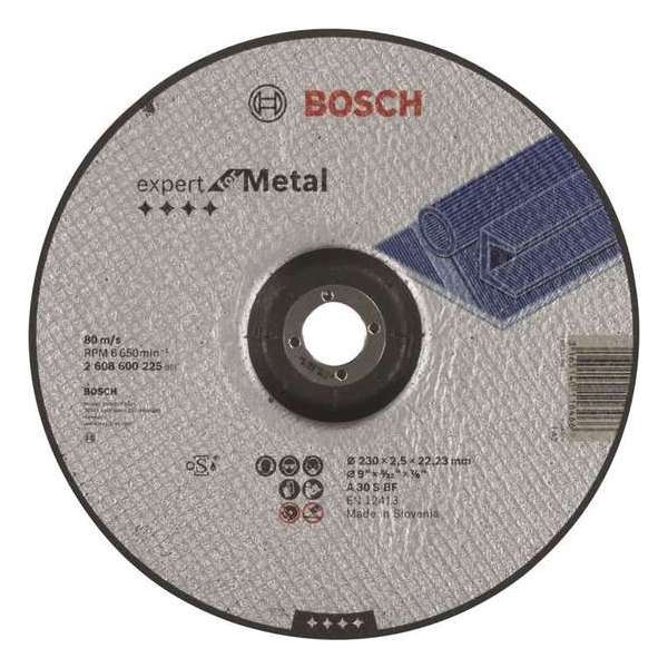 Bosch - Doorslijpschijf gebogen Expert for Metal A 30 S BF, 230 mm, 22,23 mm, 2,5 mm