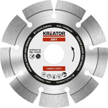 Kreator  KRT087100  Diamantschijven set – Ø115MM –  6mm