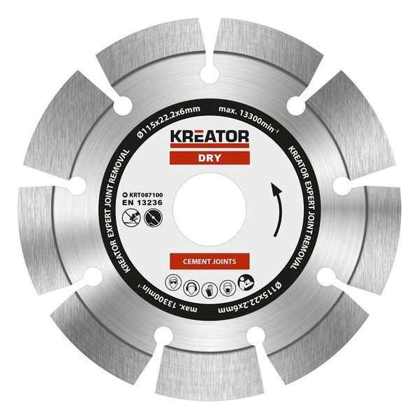 Kreator  KRT087100  Diamantschijven set – Ø115MM –  6mm