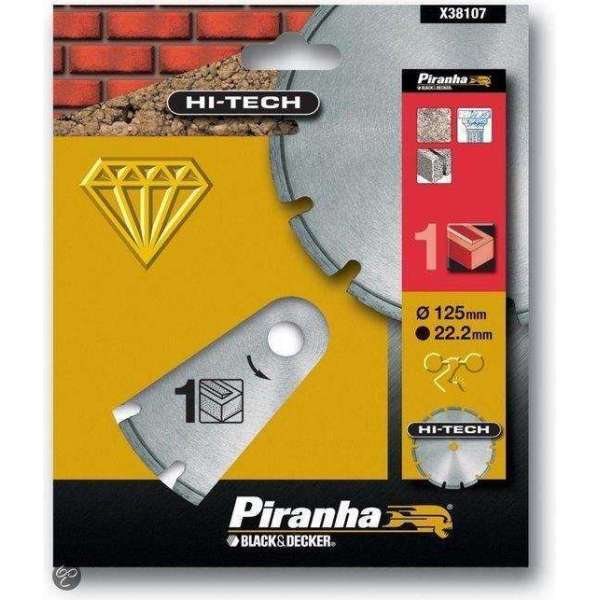 Piranha Diamantblad gesegmenteerde rand, 125mm. - nr. 1 HI-TECH X38107