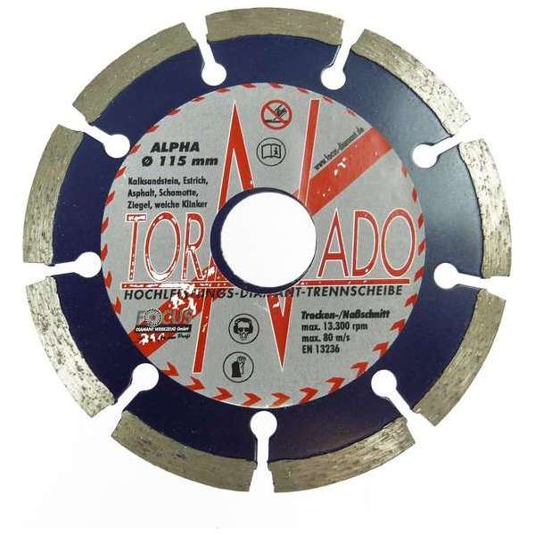 Focus Type Alpha 115mm Diamond Blade droge cut