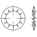 TOOLCRAFT 138472 Lamellenschijven Binnendiameter: 5.3 mm DIN 6798 Verenstaal Galvanisch verzinkt 500 stuk(s)