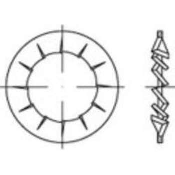 TOOLCRAFT 138472 Lamellenschijven Binnendiameter: 5.3 mm DIN 6798 Verenstaal Galvanisch verzinkt 500 stuk(s)