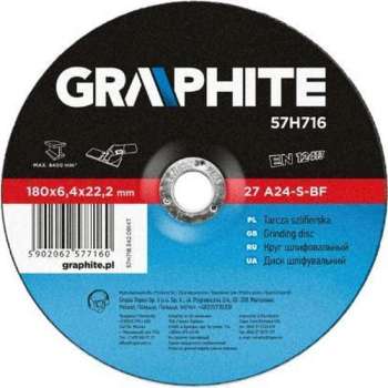 Graphite Afbraamschijf 180mm Metaal