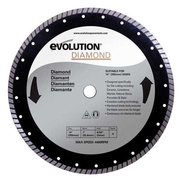 EVOLUTION - Evolution Rage diamant zaagblad 355 mm - DIA 355 MM - DIAMOND