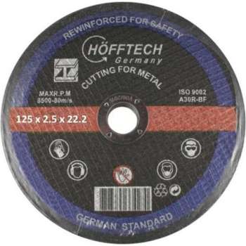 Hofftech Doorslijpschijf Metaal 125 x 2.5 mm.