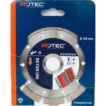 Rotec Diamant zaagblad Beton UNI  ø125xø22,2