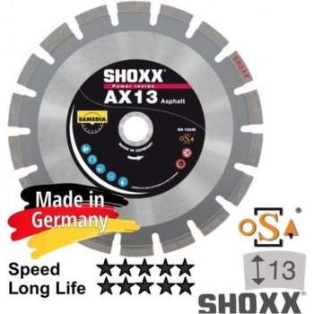 350x asgat 25,4mm Asphalt Diamantzaagblaad SHOXX AX13 x 310339