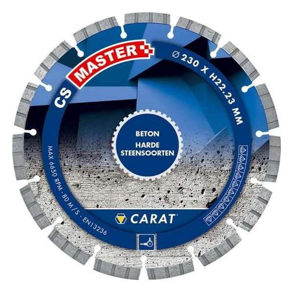 Carat CSM1403000 Diamantzaagblad voor droogzagen - 140 x 22,2mm - Beton