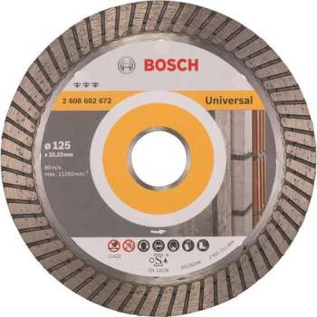 Bosch - Diamantdoorslijpschijf Best for Universal Turbo 125 x 22,23 x 2,2 x 12 mm