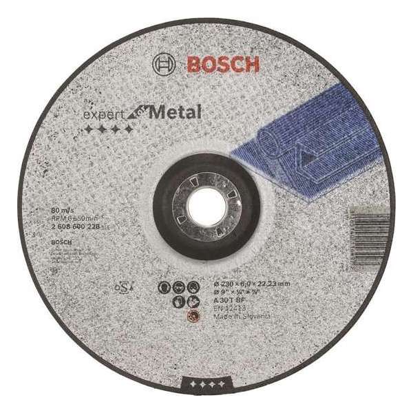 Bosch - Afbraamschijf gebogen Expert for Metal A 30 T BF, 230 mm, 22,23 mm, 6,0 mm