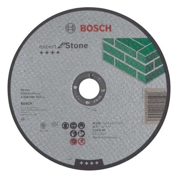 Bosch - Doorslijpschijf recht Expert for Stone C 24 R BF, 180 mm, 22,23 mm, 3,0 mm