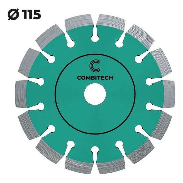 Diamantschijf universeel 115mm - Diverse steensoorten - Premium Diamantzaagblad