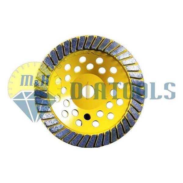 M&H diatools Diamantfrees - universeel turbo 180mm X asgat 22,2mm