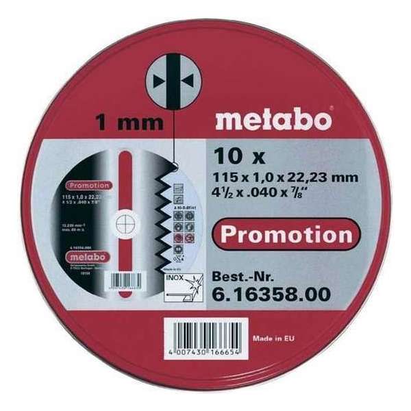 Metabo - 10 Trennsch.-SP 115x1,0x22,23