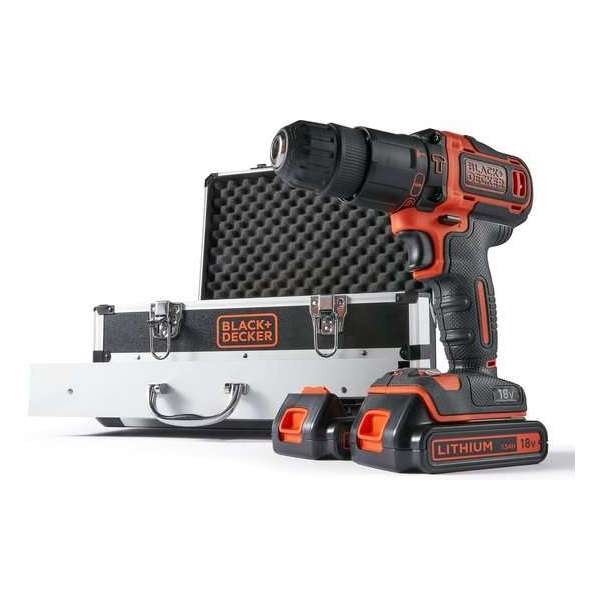 BLACK+DECKER BDC718AS2F-QW Accu Klopboormachine - 18V - incl. 2 accu’s - 80 accessoires