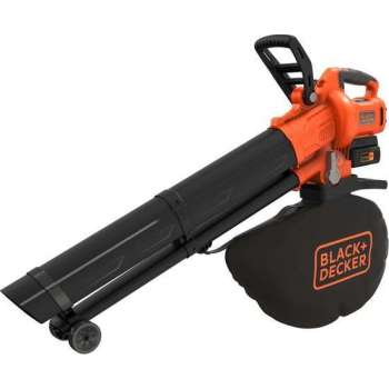 BLACK+DECKER BCBLV3625L1-QW Bladblazer - 36V - 8 snelheden - 3IN1 - incl. accu en lader