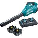 Makita DUB362PT2 36V (2x 18V) Li-Ion accu bladblazer set (2x 5,0Ah accu) - 200km/h