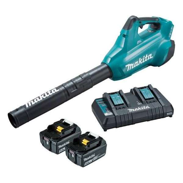 Makita DUB362PT2 36V (2x 18V) Li-Ion accu bladblazer set (2x 5,0Ah accu) - 200km/h