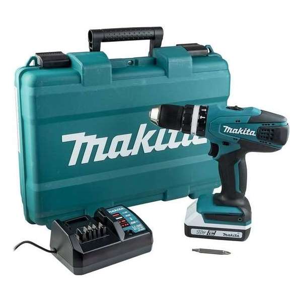 Makita HP457DW | 18v | Klopboor-/schroefmachine | Geleverd met 1 accu