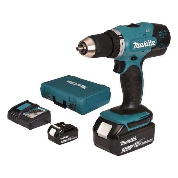 Makita - DDF453RFE - 18V - accu - boor- en schroefmachine - 2x 3.0Ah - in koffer