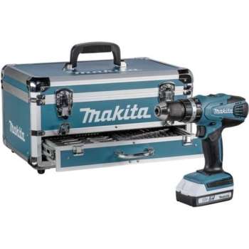 Makita HP457DWEX4 - Bit&borenset klopboor/schroefmachine + koffer