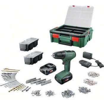 Bosch UniversalDrill 18 SystemBox accuboormachine - Met 2 x 18V 1,5Ah accu en lader