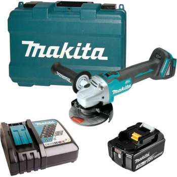 Makita DGA504RFJ accu haakseslijpmachine 1x 18V 3.0Ah accu