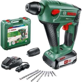 Bosch Uneo Maxx Accuboorhamer - Met 1x 18 V accu en lader - Met koffer