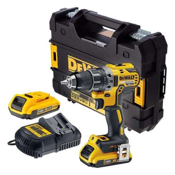 DeWalt DCD791D2 Accu Schroefboormachine - 18V 2.0Ah XR Li-ion in T-STAK Opbergkoffer