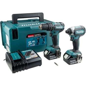 Makita DLX2283TJ 18V Li-Ion brushless combiset (2x 5.0Ah accu) (DHP485 (klop)boor-/schroefmachine)(DTD153 slagschroevendraaier)