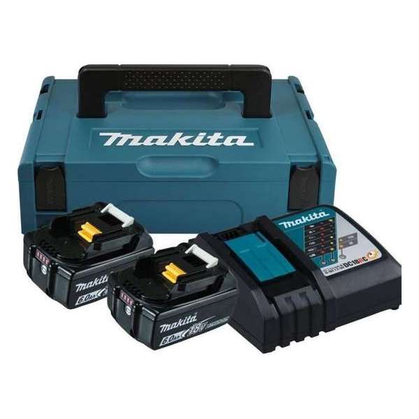 Makita 198116-4 18V Li-Ion accu starterset (2x 6,0Ah) in Mbox