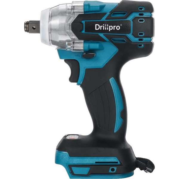 Drillpro slagmoersleutel-18V Li-Ion accu 520Nm - Losse Body (geleverd zonder accu en lader) blauw/zwart