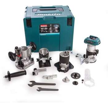 Makita DRT50ZJX3 18V Li-Ion accu bovenfrees / kantenfrees / trimmer body in Mbox