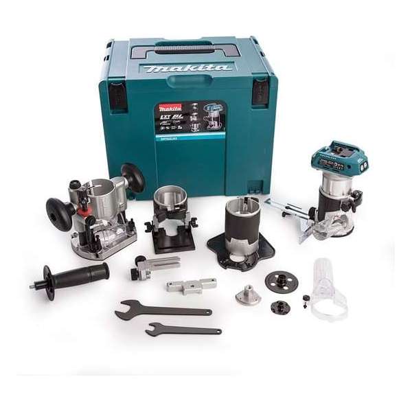 Makita DRT50ZJX3 18V Li-Ion accu bovenfrees / kantenfrees / trimmer body in Mbox