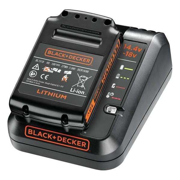 BLACK+DECKER BDC1A15-QW Accuset - 18V - 1,5Ah Lithium-Ion - accu en lader