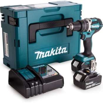 MAKITA DHP484RTJ Accuklopboormachine - 18V - 5,0 AH Li-ion