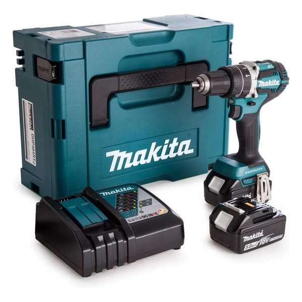 MAKITA DHP484RTJ Accuklopboormachine - 18V - 5,0 AH Li-ion