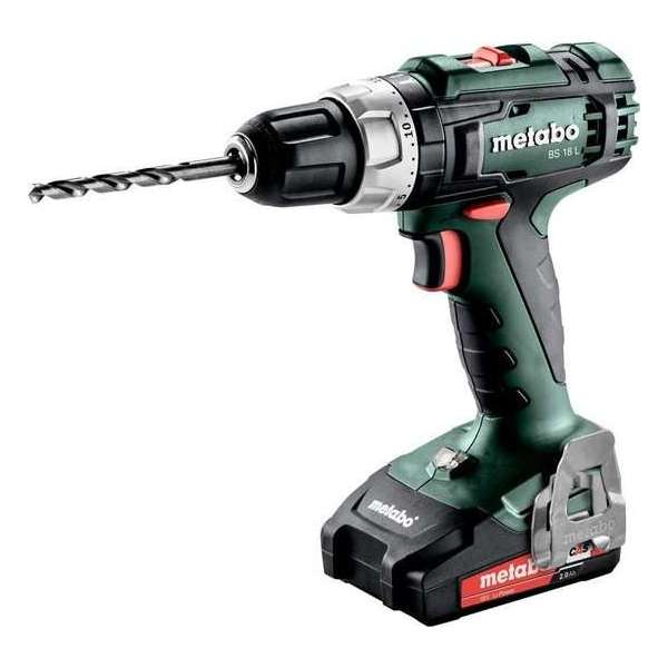 Metabo BS 18 L + 2x 2,0 AH Accu accu boormachine