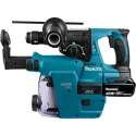 Makita - DHR243RTJW - 18V - accu - SDS-PLUS - boor- en combihamer + stofafzuiging - 2x 5.0Ah - in Mbox