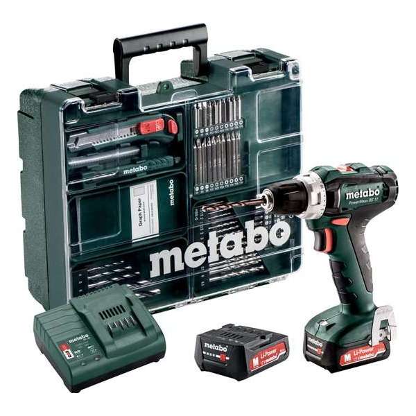 METABO PowerMaxx BS12 set accuschroefboormachine - 601036870