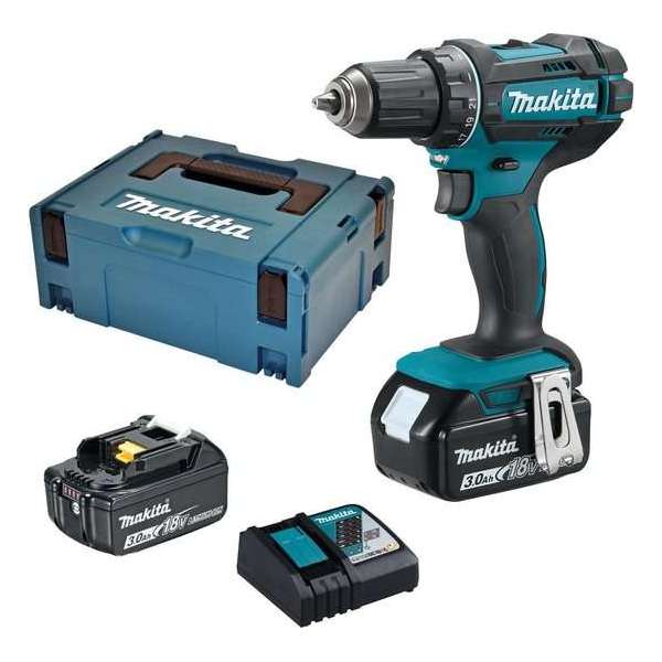 Makita DDF482RFJ 18V Li-Ion accuboor-/schroefmachine (2x3.0Ah accu)