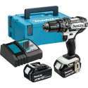 Makita DHP482RTWJ (Klop)boor- & Schroefmachine - incl. 2 x 5.0AH Accu's - 18 V