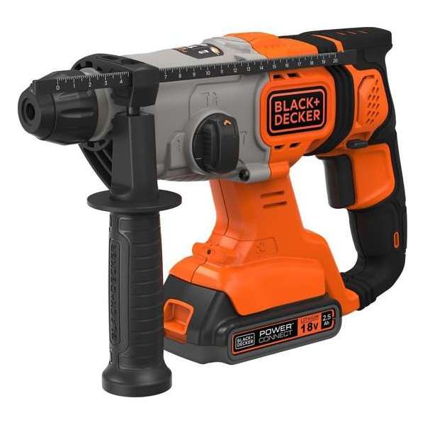 BLACK+DECKER BCD900E2K-QW Boorhamer - 18V - incl. 2 accu's, lader en koffer