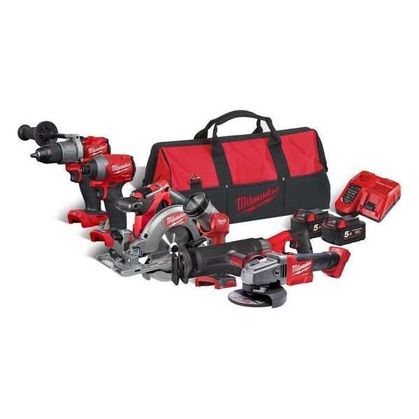 Milwaukee  M18- FPP6C3-502B - Powerpack -inclusief accu's - lader