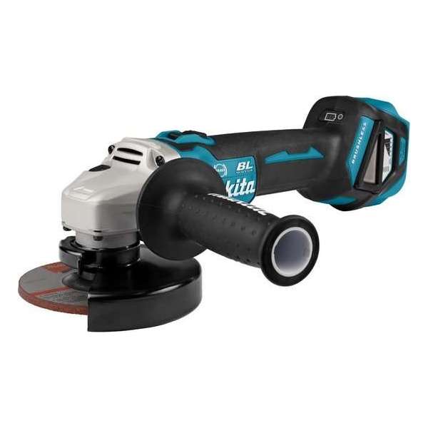 Makita DGA513ZJ accu-haakse slijper in Makpac 18V - Losse Body (geleverd zonder accu en lader)