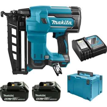 Makita DBN600RTJ 18V Li-Ion accu brad tacker set (2x 5,0Ah accu) in Mbox