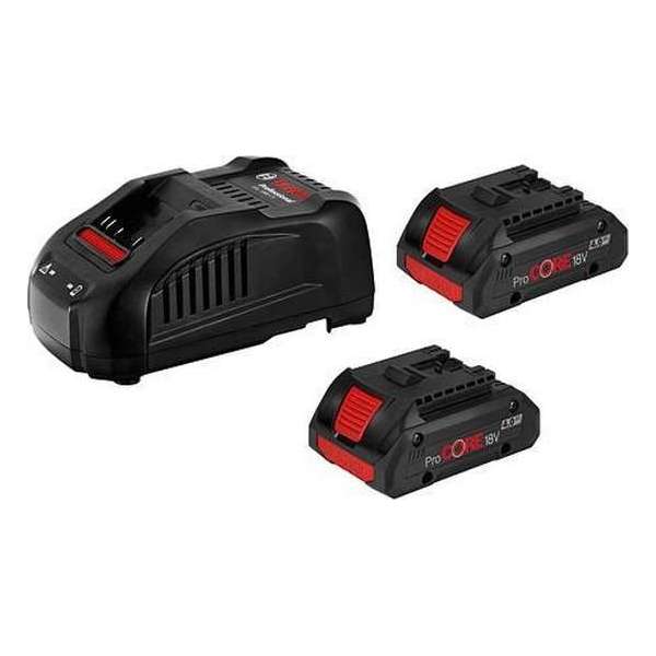 Bosch Professional - 18v starterset met 2 accu's ProCore18V 4.0Ah +  Lader GAL 1880 CV