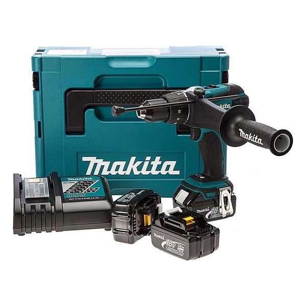 Makita DHP458RF3J Klopboor-/schroefmachine 18V 3.0Ah in Mbox