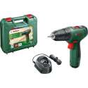 Bosch EasyDrill 1200 Accuschroefboormachine  - Met dubbele schroefbit en koffer - Met 1x 12 V accu en lader